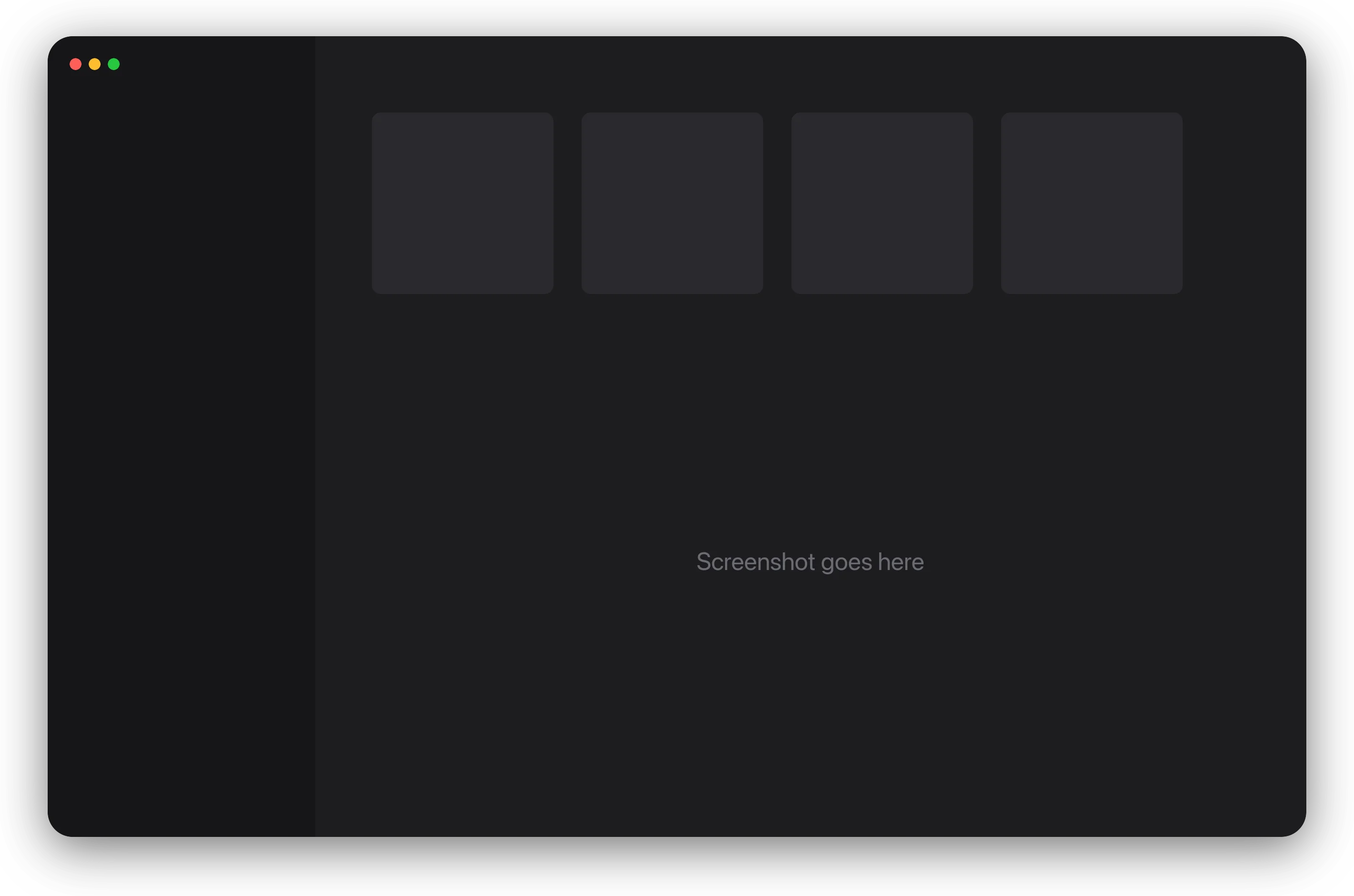 The Droma app showing an album, with its window tinted in colours from the cover.